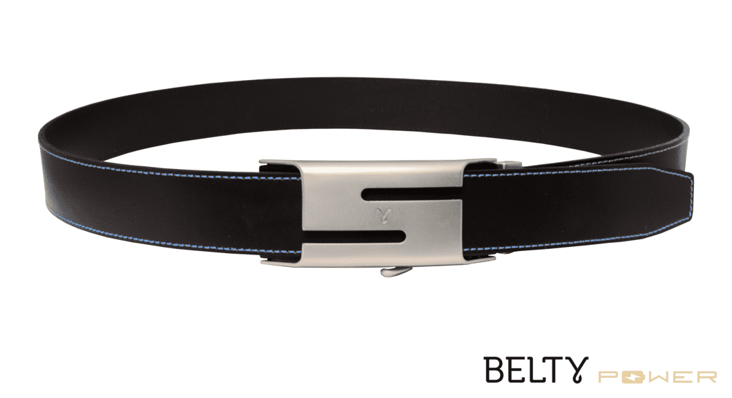 Belty Power - A power bank in a handmade leather click belt for men